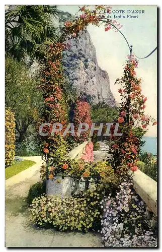 La Cote d&#39Azur - Jardin Fleuri - Ansichtskarte AK