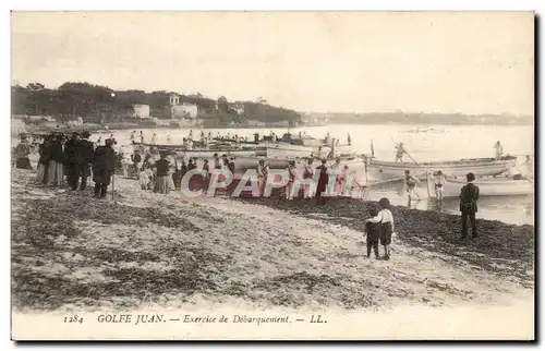 Nice - Exercise de Debarquement - enfant - bateau - boat - Ansichtskarte AK (militaria)