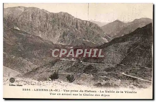 Levens - Vue prise du Plateau - La Vallee de la Vesubie - Ansichtskarte AK