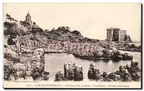 Ile St Honorat - Abbaye de Lerins - Rochers - Vieux Chateau - Ansichtskarte AK