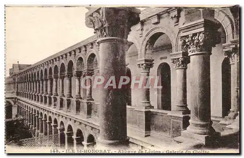 Ile St Honorat - Abbaye de Lerins - Galerie du Cloitre - Cartes postales