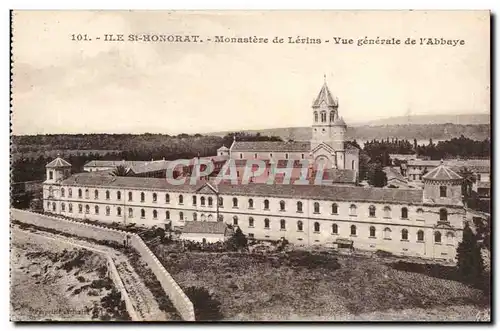 Ile St Honorat - Vue Generale - Abbaye de Lerins - Cartes postales