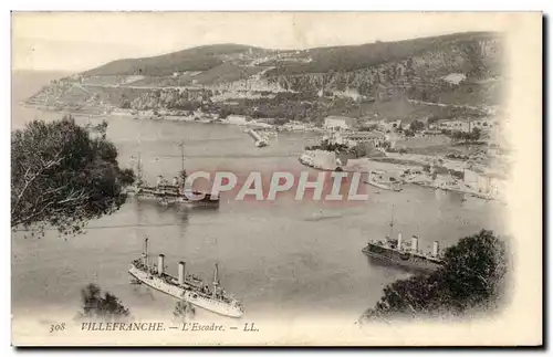 Villefranche sur Mer - L&#39Escadre - bateau - boat - Ansichtskarte AK