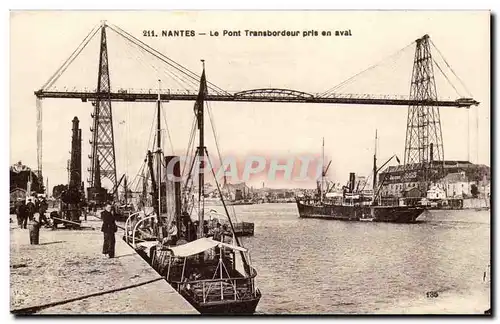 Nantes - Le Pont Transbordeur pris en aval - Cartes postales