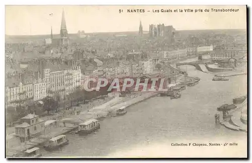 Nantes - Les Quais et la Ville pris du Transbordeur - Ansichtskarte AK