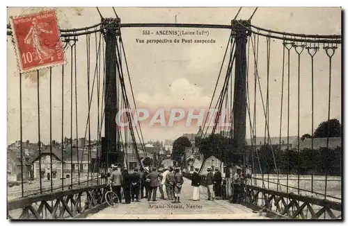 Ancenis - Vue Perspective du Pont Suspendu - Cartes postales