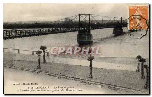 Ancenis - Le Pont Suspendu - Les Coteaux Vignobles du Maine et Noire - Cartes postales