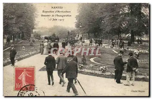 Nantes Cartes postales Exposition d&#39horticulture Souvenir de l&#39inauguration 13 juin 1907