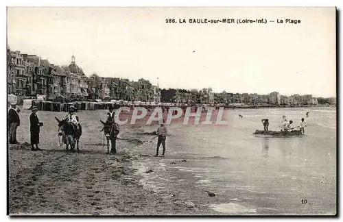 La Baule sur Mer Ansichtskarte AK La plage (ane donkey)