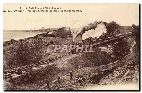 La Baule sur Mer Cartes postales Au bois d&#39mour Passage de l&#39express dans les dunes de Mazy (train)