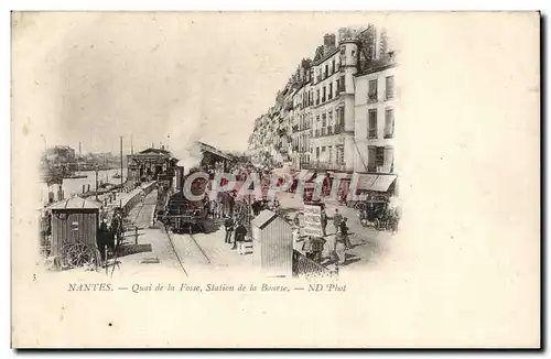 Nantes Cartes postales Quai de la Fosse Station de la bourse (train) TOP