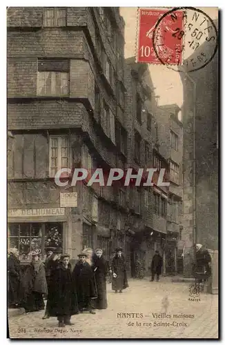 Nantes Cartes postales Vieilles maisons de la rue Sainte CRoix