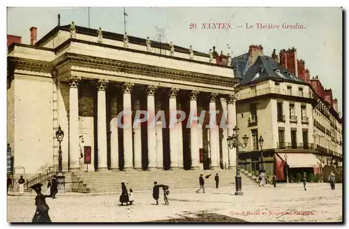 Nantes Cartes postales Le theatre Graslin