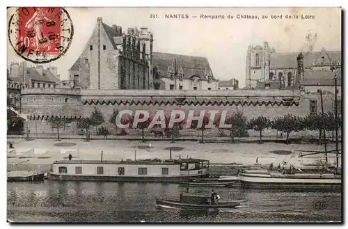 Nantes Ansichtskarte AK Remparts du chateau au bord de la Loire