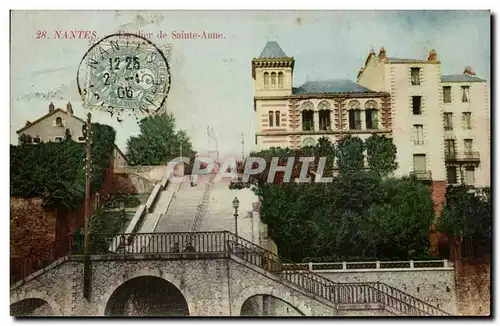 Nantes Ansichtskarte AK Escalier de Sainte Anne