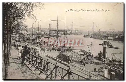 Nantes Ansichtskarte AK Vue panoramique du port