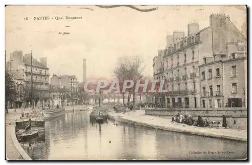 Nantes Ansichtskarte AK Quai Duquesne (lavandieres)