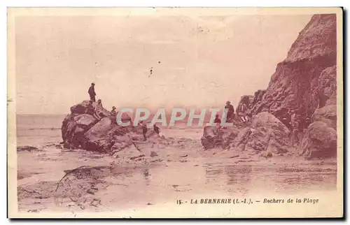 La Bernerie Cartes postales Rochers de la plage