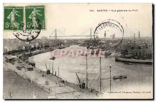 Nantes Ansichtskarte AK Vue generale du port