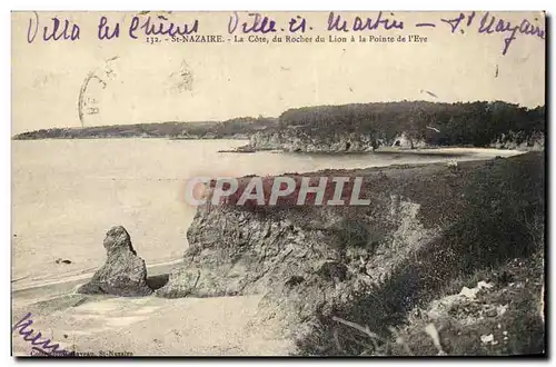 Saint Nazaire Cartes postales La cote du rocher du lion a la pointe de l&#39Eve