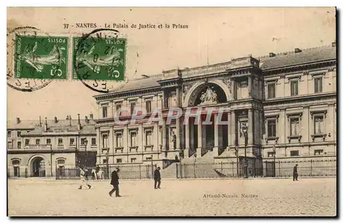 Nantes Cartes postales Le palais de justice et la prison