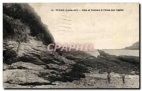 Pornic Ansichtskarte AK Cote et rochers a l&#39anse aux lapins