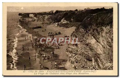 Cote de Jade Ansichtskarte AK Saint Michel Chef Chef La plage du Chatelet dite plage des mouettes