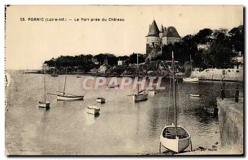 Pornic Ansichtskarte AK Le port pres du chateau