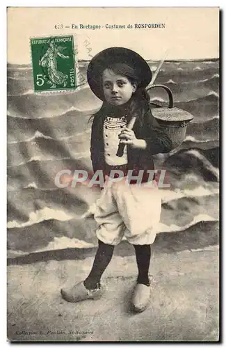 Folklore En Bretagne Costume de Rosporden (enfant)