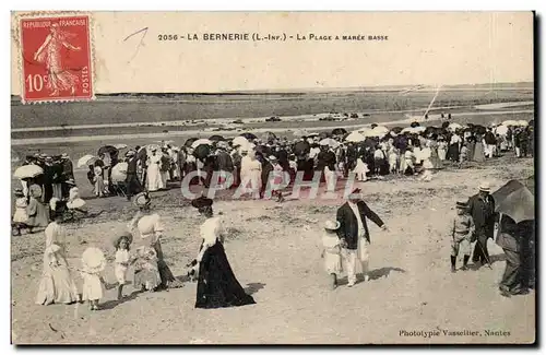 La Bernerie Ansichtskarte AK La plage a maree basse