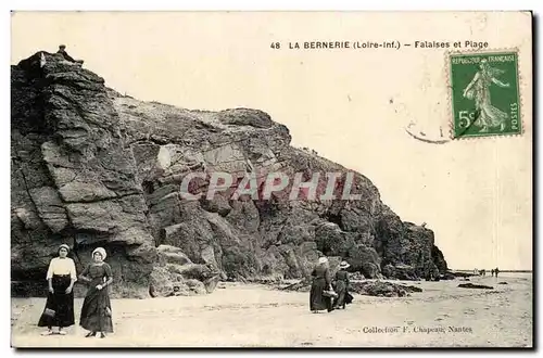 La Bernerie Ansichtskarte AK Falaises et plage