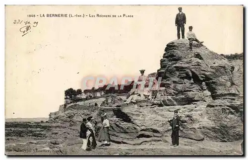 La Bernerie Ansichtskarte AK Les rochers de la plage