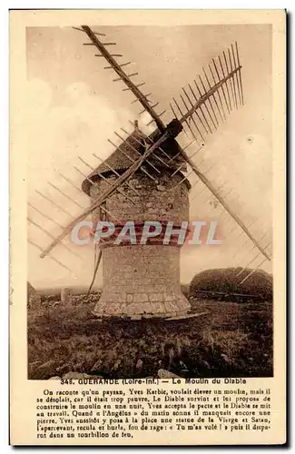 Guerande Cartes postales Le moulin du diable (mill)