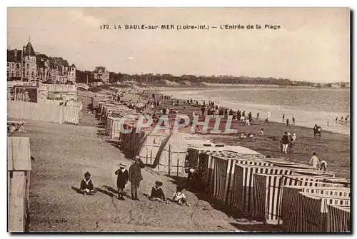 La Baule sur mer Cartes postales L&#39entree de la plage