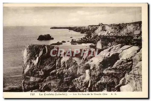 Le Croisic Cartes postales Les rochers de la grande cote