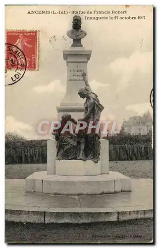 Ancenis Ansichtskarte AK Statue de Francis robert Inauguree le 27 octobre 1907