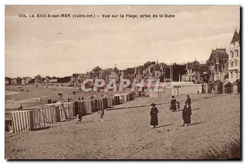 La Baule Ansichtskarte AK Vue sur la plage prise de la Dune