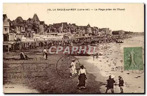 La Baule Cartes postales la plage prise de l&#39ouest