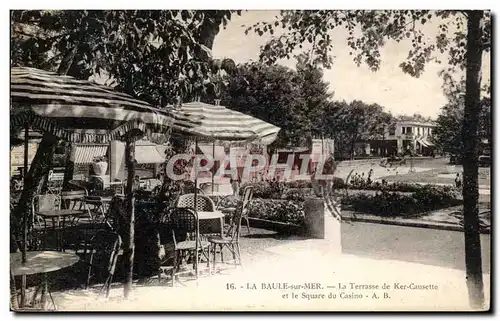 La Baule Cartes postales La terrasse de Ker Causette et le square du casino