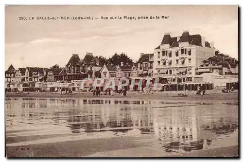 La Baule Cartes postales Vue sur la plage prise de la mer