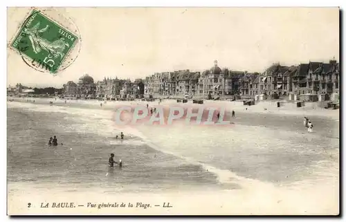 La Baule Cartes postales Vue generale de la plage