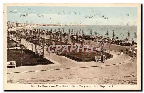 La Baule Cartes postales Vue generale de la plage