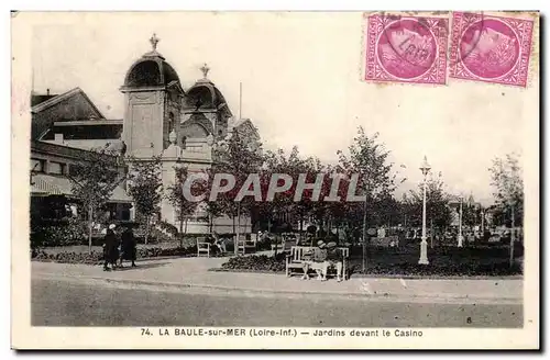 La Baule Ansichtskarte AK Jardins de devant le casino