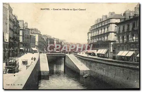 Nantes Cartes postales Canal de l&#39Herde au quai Cassard