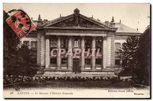 Ansichtskarte AK Nantes Le Museum d&#39Histoire Naturelle