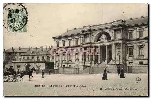 Ansichtskarte AK Nantes Le palais de justice et la prison