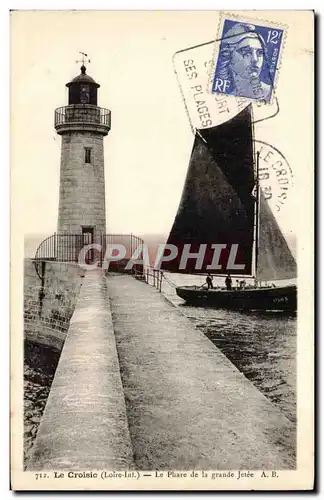 Le Croisic Ansichtskarte AK le phare de la grande jetee (lighthouse)