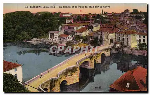 Clisson Ansichtskarte AK La Trinite et le pont de ville sur la Sevre