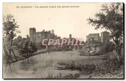 Clisson Cartes postales Vue generale d&#39apres une gravure ancienne