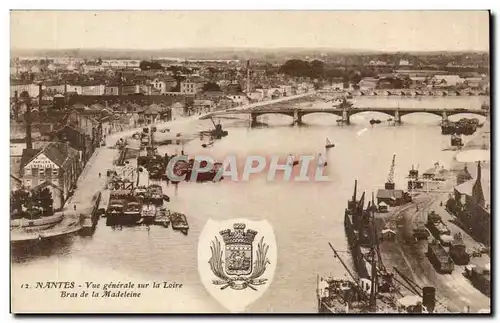 Nantes Ansichtskarte AK Vue generale sur la Loire Bras de la Madeleine